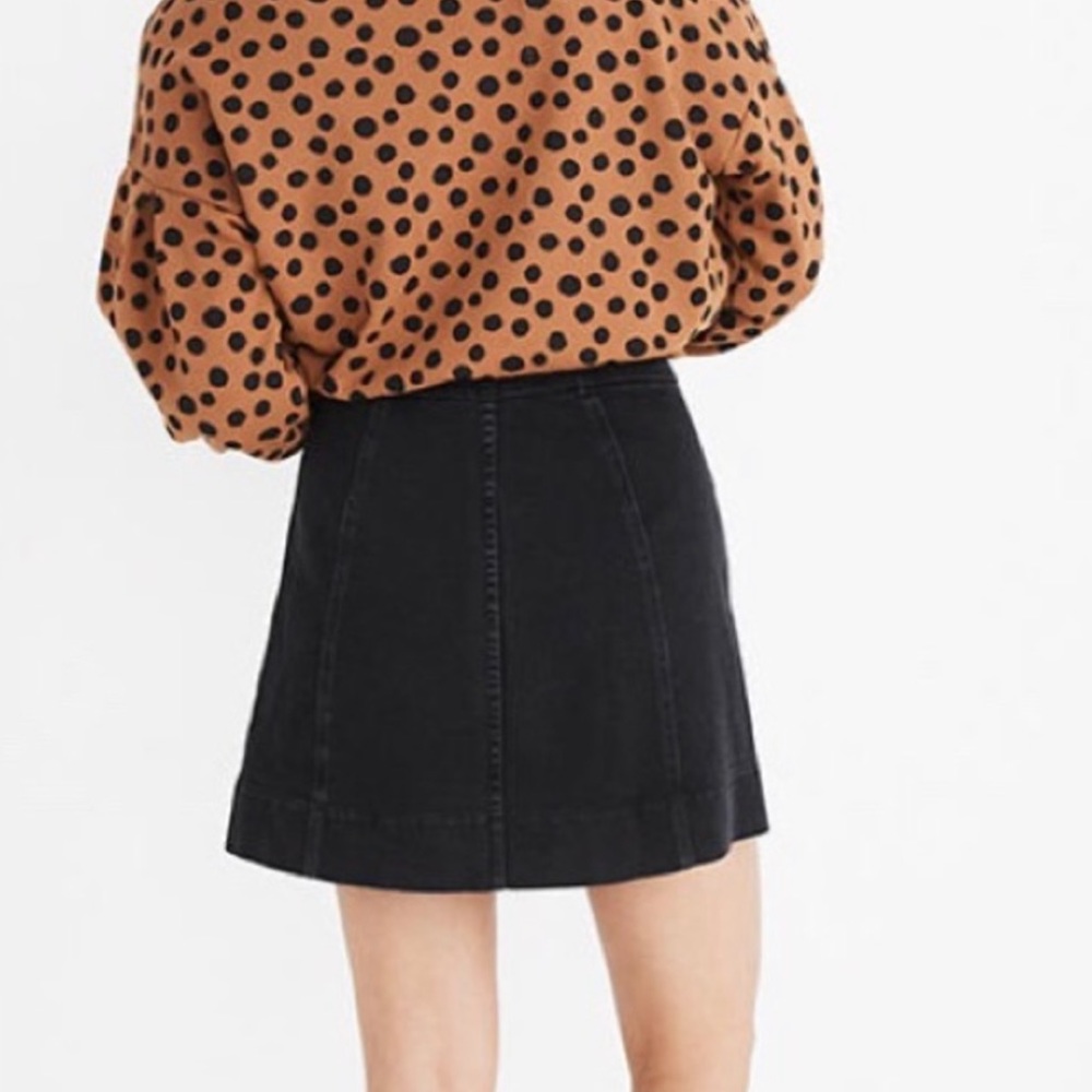 Madewell black denim skirt - Picture 3 of 5